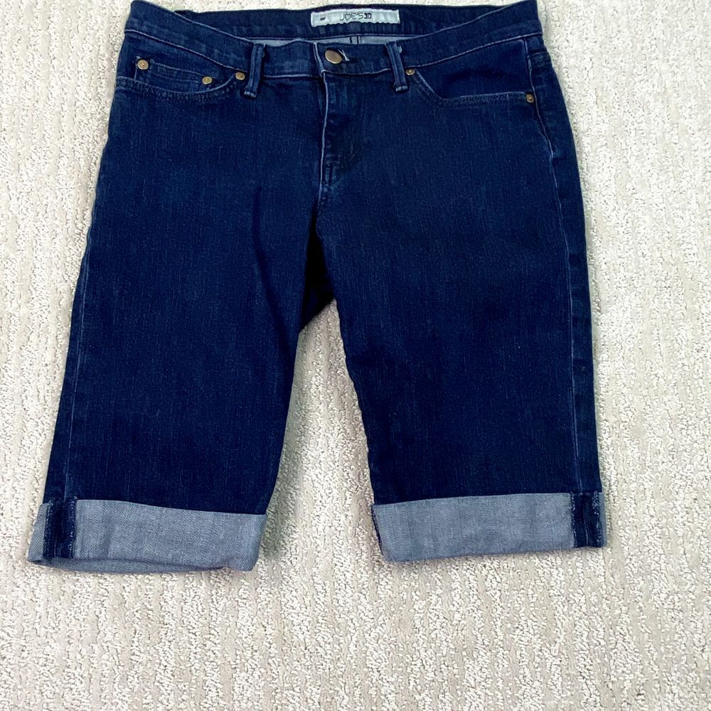 joe's jeans shorts womens Blue Denim cropped Size 28